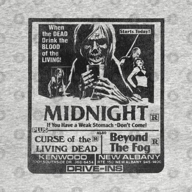 Midnight Drive-In 80s Horror Movies Flyer by darklordpug